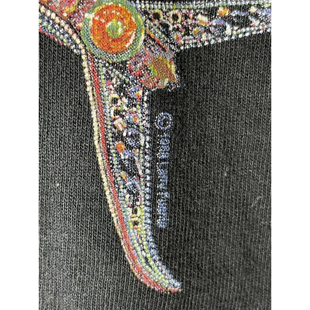 Vintage 1989 Smithsonian Institution Black Graphic Shirt Renwick Gallery - Picture 5 of 8